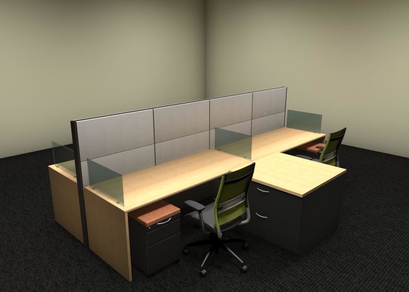 benching open plan office furniture