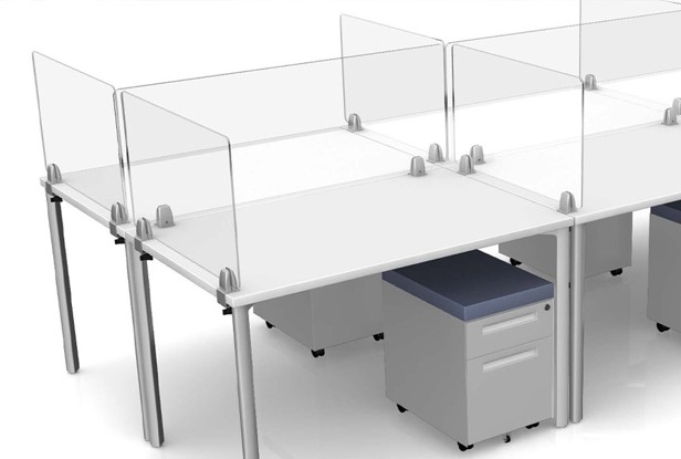 clamp mount dividers for office spaces